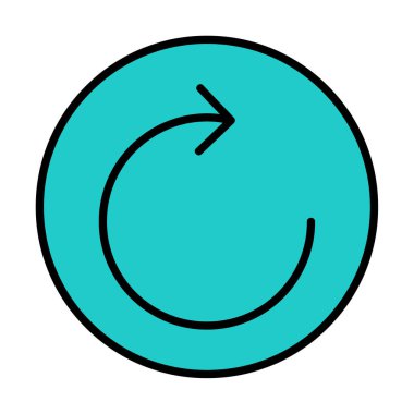 Modern simgenin vektör illüstrasyonu              