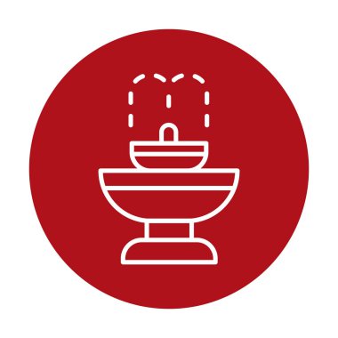 fıskiye ikonu vektör illüstrasyonu