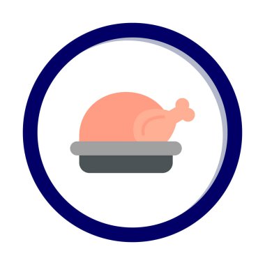 tavuk simgesi vektör illüstrasyonu