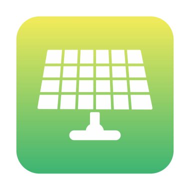 Güneş enerjisi düz simgesi 