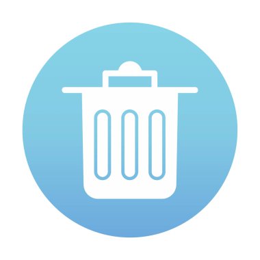 Çöp kutusu simgesi, Sembolü Sil, vektör illüstrasyonu