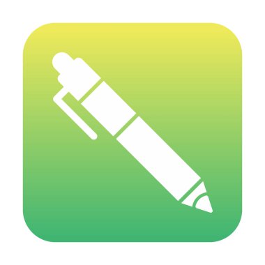 Kalem düz simgesi. Vektör çizim