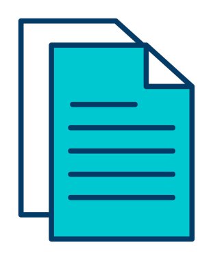 belge ikon vektör illüstrasyonu