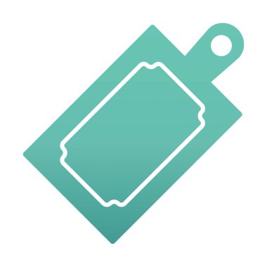 Kesme tahtası simgesi, vektör illüstrasyonu