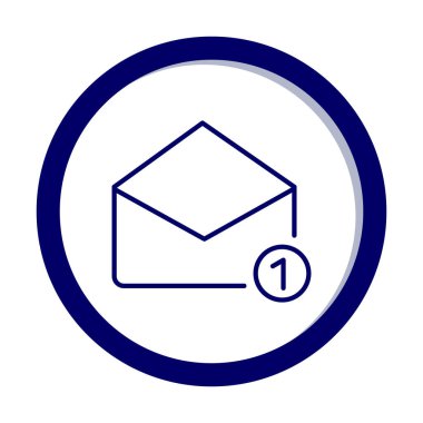 E- posta kutusunun simge vektör tasarımı