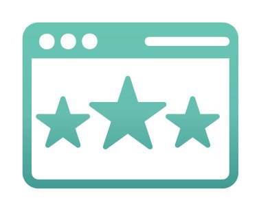 Web sayfası Geri bildirim simgesi, vektör illüstrasyonu