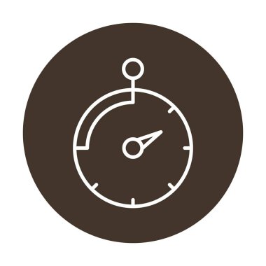 Saat, zamanlayıcı simgesi vektör çizimi 