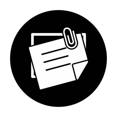 Yapışkan Notlar simge vektör çizimi