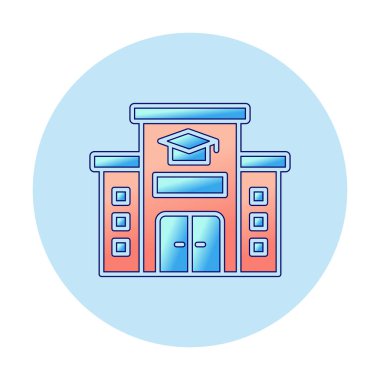 okul simgesi vektör illüstrasyonu