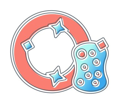 Tabak Süngeri web simgesi, vektör illüstrasyonu