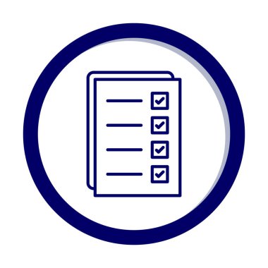 Kontrol listesi vektör illüstrasyonu