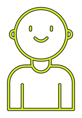 bebek oğlan simgesi, vektör illüstrasyonu