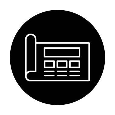 Şablon simgesi, vektör illüstrasyonu basit tasarım