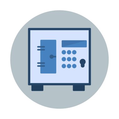 Güvenli kutu simgesinin vektör çizimi