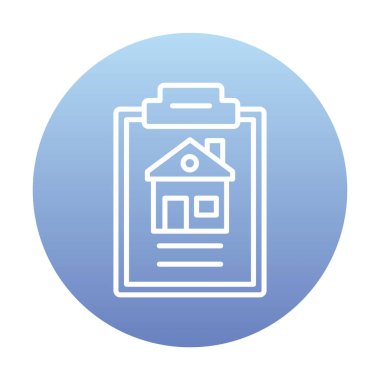 House Preview modern simgesinin vektör illüstrasyonu                          