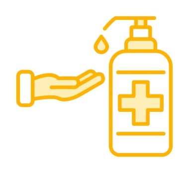 Basit El Yıkama simgesi, vektör illüstrasyonu