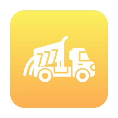 Vektör Tasarımı Çöp Kamyonu Simgesi Biçimi