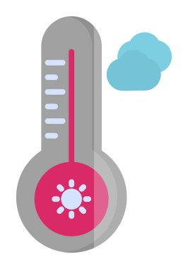 Sıcak Sıcaklık simgesine sahip termometre 