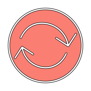 Modern simgenin vektör illüstrasyonu              