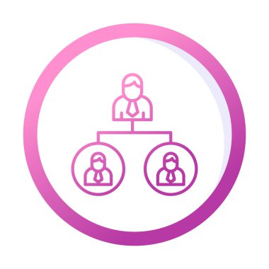 Beyaz arkaplanda Takım Yönetimi vektör çizimi