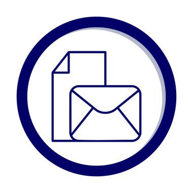 posta simgesi, vektör illüstrasyonu   