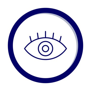 Göz simgesi, vektör illüstrasyon tasarımı 