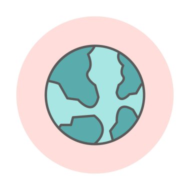 Dünya web simgesi vektör illüstrasyonu