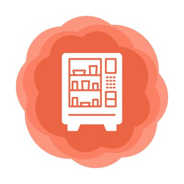 Otomat Web simgesi, vektör illüstrasyonu 