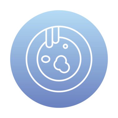 Kirli tabak simgesinin vektör çizimi