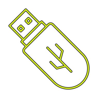 Web için usb flash simgesi.