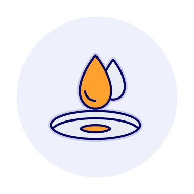 su damlası ağ simgesi, vektör illüstrasyonu 