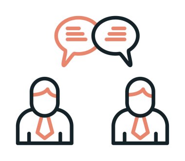 Kullanıcılar iletişim konsepti vektör illüstrasyonunu sohbet