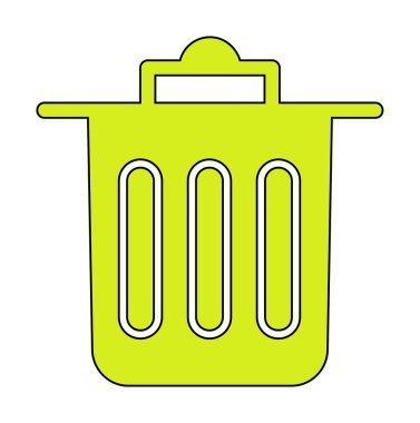 Çöp kutusu simgesi, Sembolü Sil, vektör illüstrasyonu