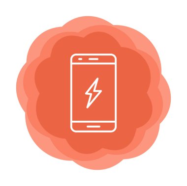 Mobil simge vektör illüstrasyonunu şarj et