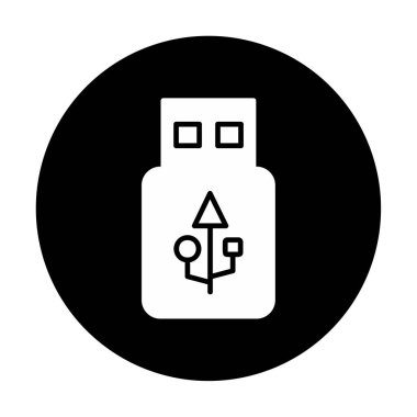 Web için usb flash simgesi.