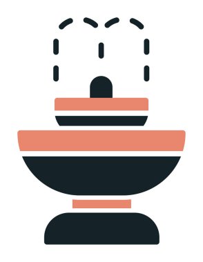 fıskiye ikonu vektör illüstrasyonu