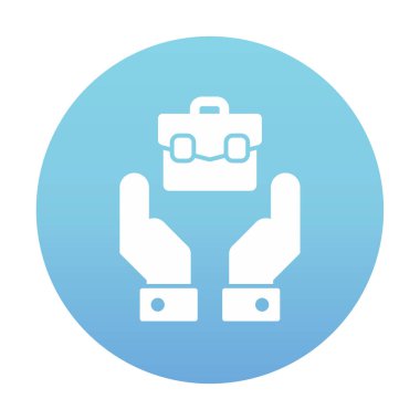 evrak çantası web basit simge illüstrasyonu