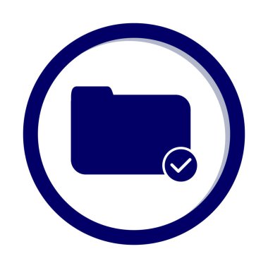 klasör renkli vektör simgesi 