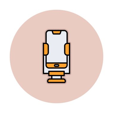 Vektör Smartphone Stand simgesi, basit vektör illüstrasyonu 