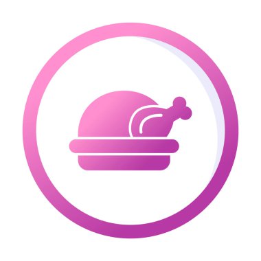 tavuk simgesi vektör illüstrasyonu