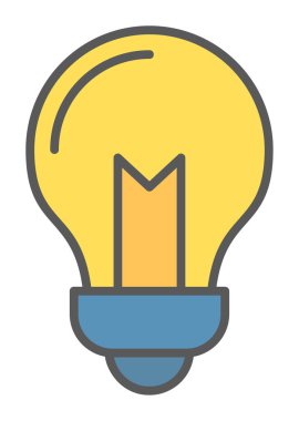 Ampul Ağı simgesi basit bir illüstrasyon