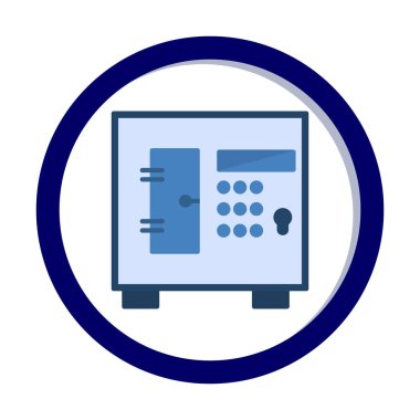 Güvenli kutu simgesinin vektör çizimi