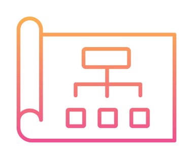 Haftalık İş Planlayıcı Web simgesi, vektör illüstrasyonu 