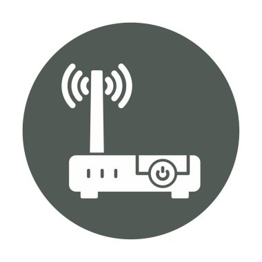 wifi sinyali, Router Aygıt vektör illüstrasyon tasarımı