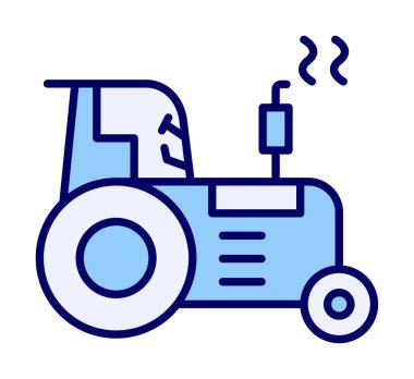 Traktör simgesi web çizimi