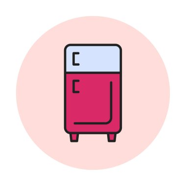 buzdolabı vektör simgesi çizelgesi çizimi