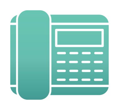 Basit Telefon Simgesi, vektör illüstrasyonu