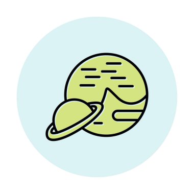 UFO simgesi vektör illüstrasyonu