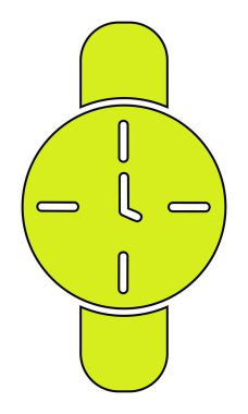 Saat, zamanlayıcı simgesi vektör çizimi 