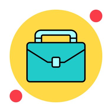 evrak çantası web basit simge illüstrasyonu